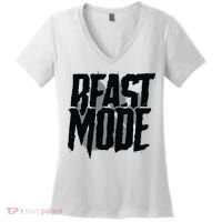 Beast Mode Gym Motivation Women's V-Neck T-Shirt thumb 0