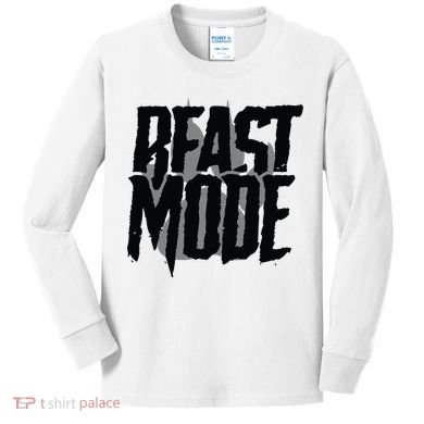 Beast Mode Gym Motivation Kids Long Sleeve Shirt