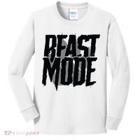Beast Mode Gym Motivation Kids Long Sleeve Shirt thumb 0