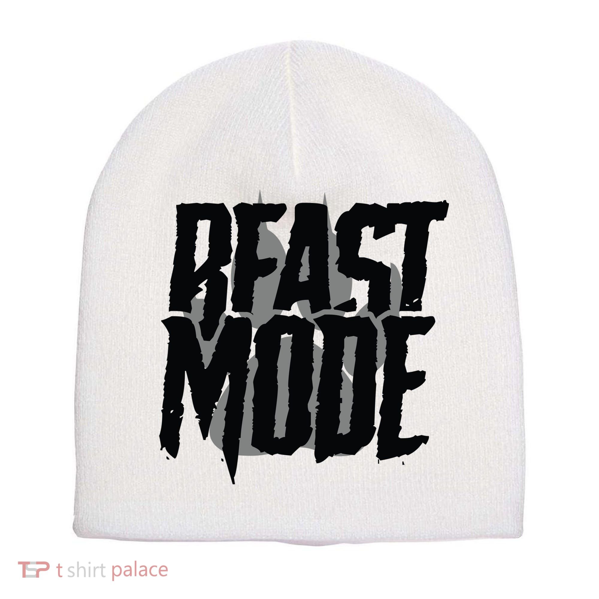 Beast Mode Gym Motivation Short Acrylic Beanie