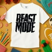 Beast Mode Gym Motivation Kids T-Shirt thumb 3