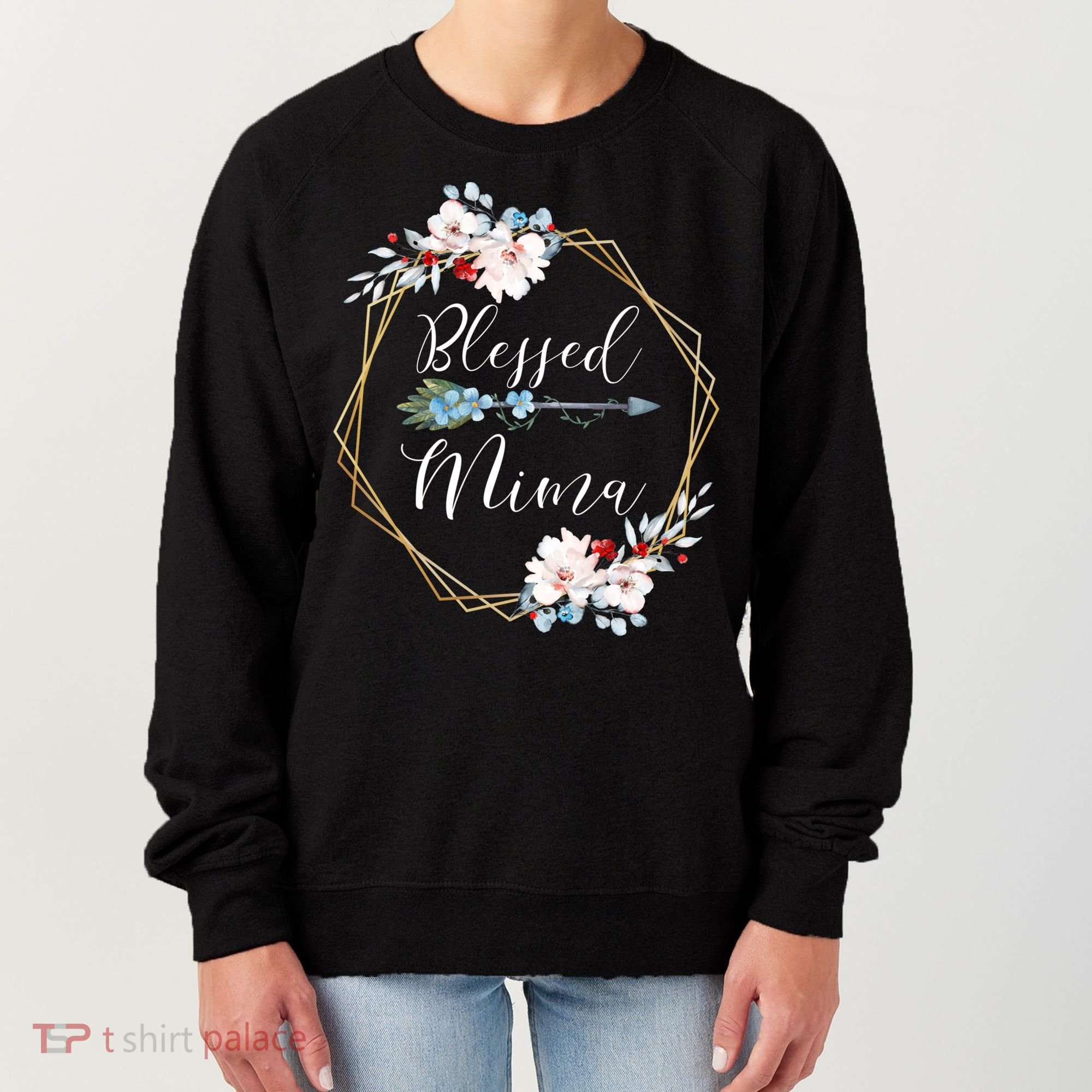 Blessed Mima Grandma Gift Cute Gift Women's Sweatshirt
