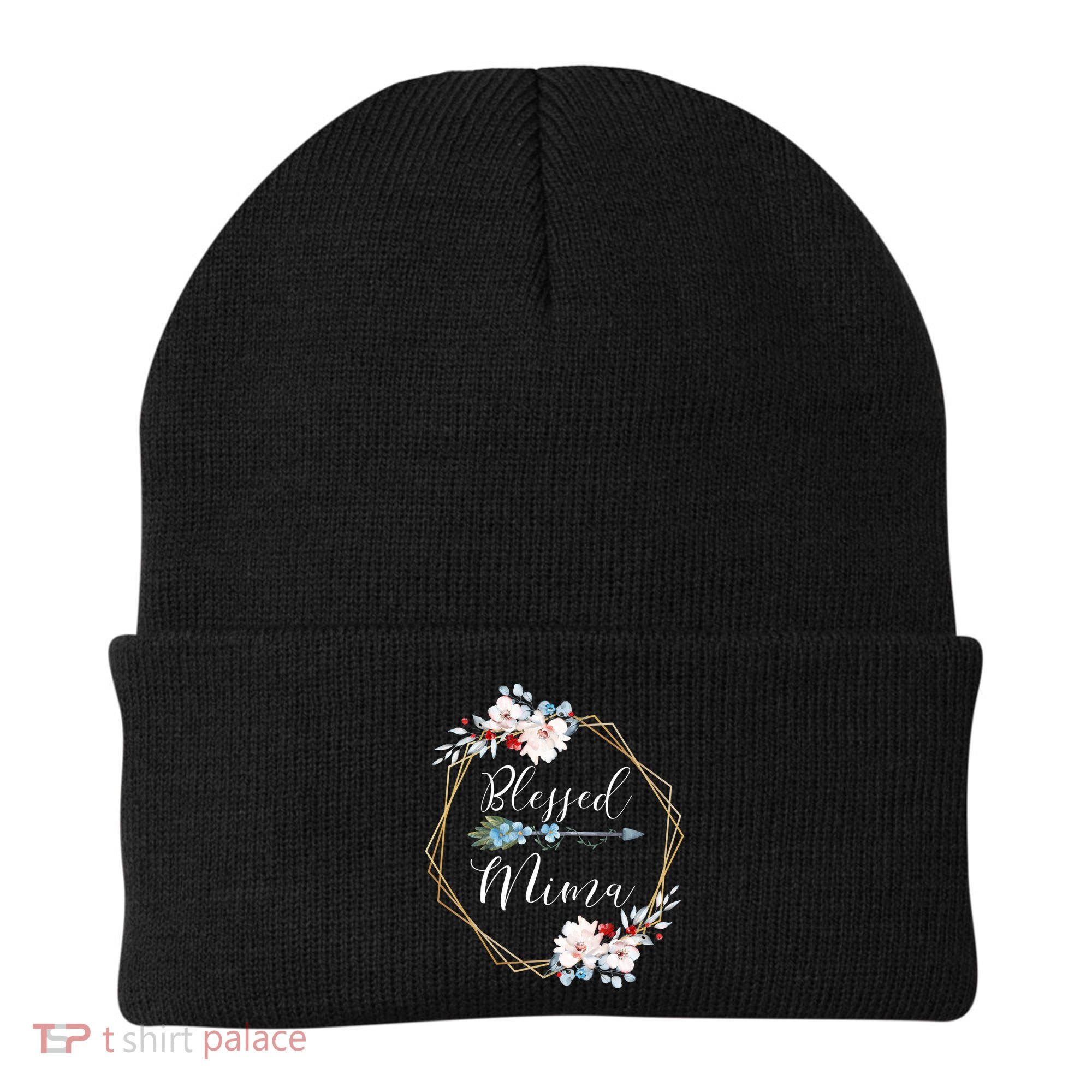 Blessed Mima Grandma Gift Cute Gift Beanie