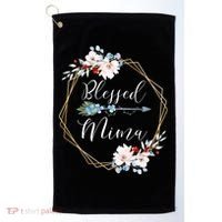 Blessed Mima Grandma Gift Cute Gift Golf Towel thumb 0