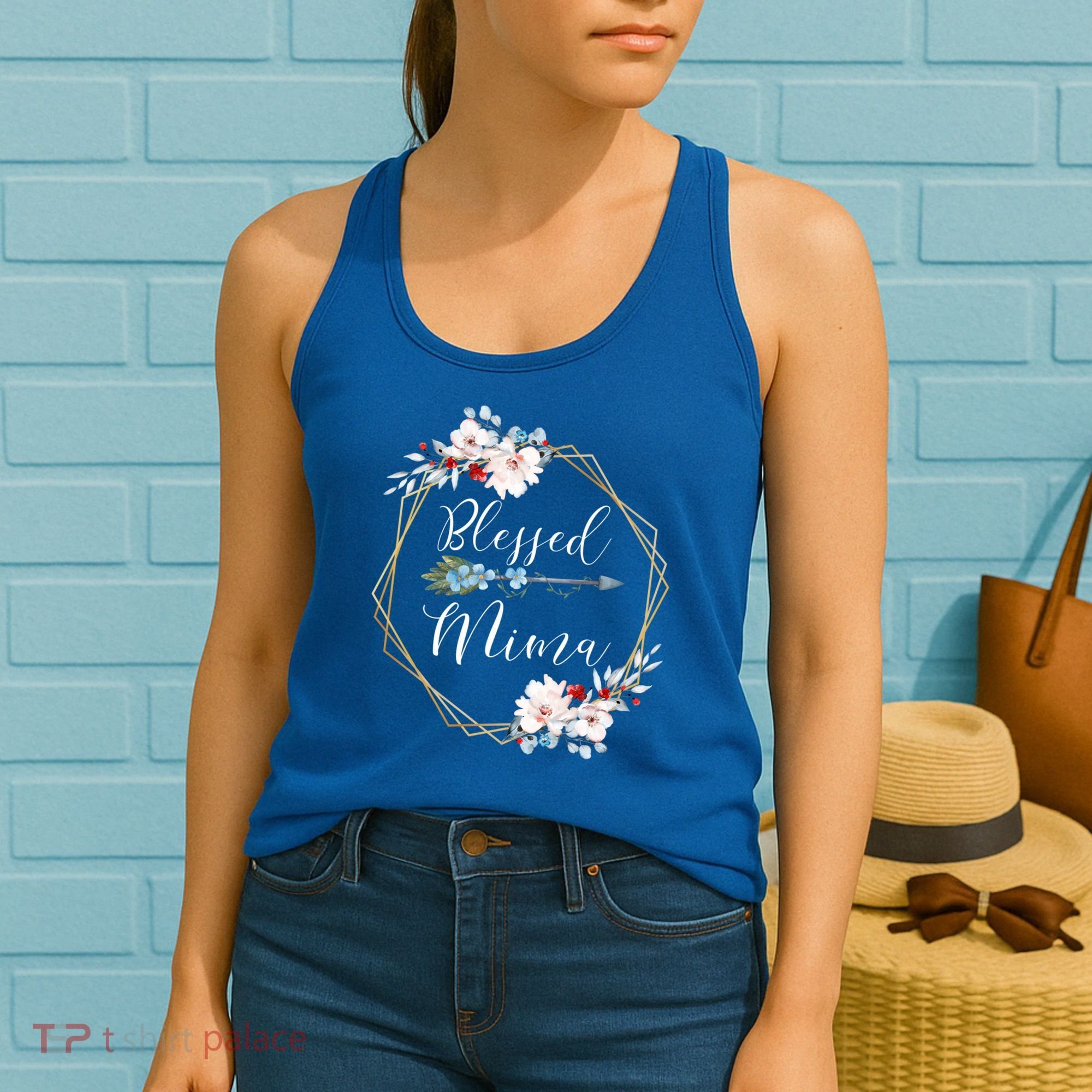 Blessed Mima Grandma Gift Cute Gift Women's Tank Top
