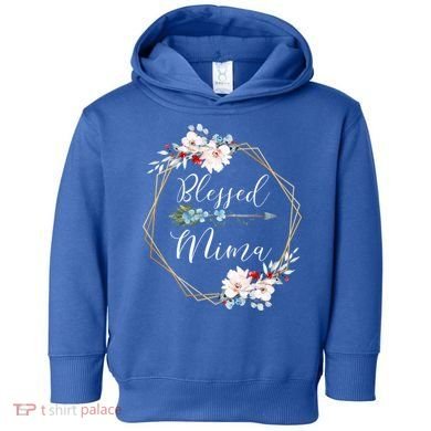 Blessed Mima Grandma Gift Cute Gift Toddler Hoodie