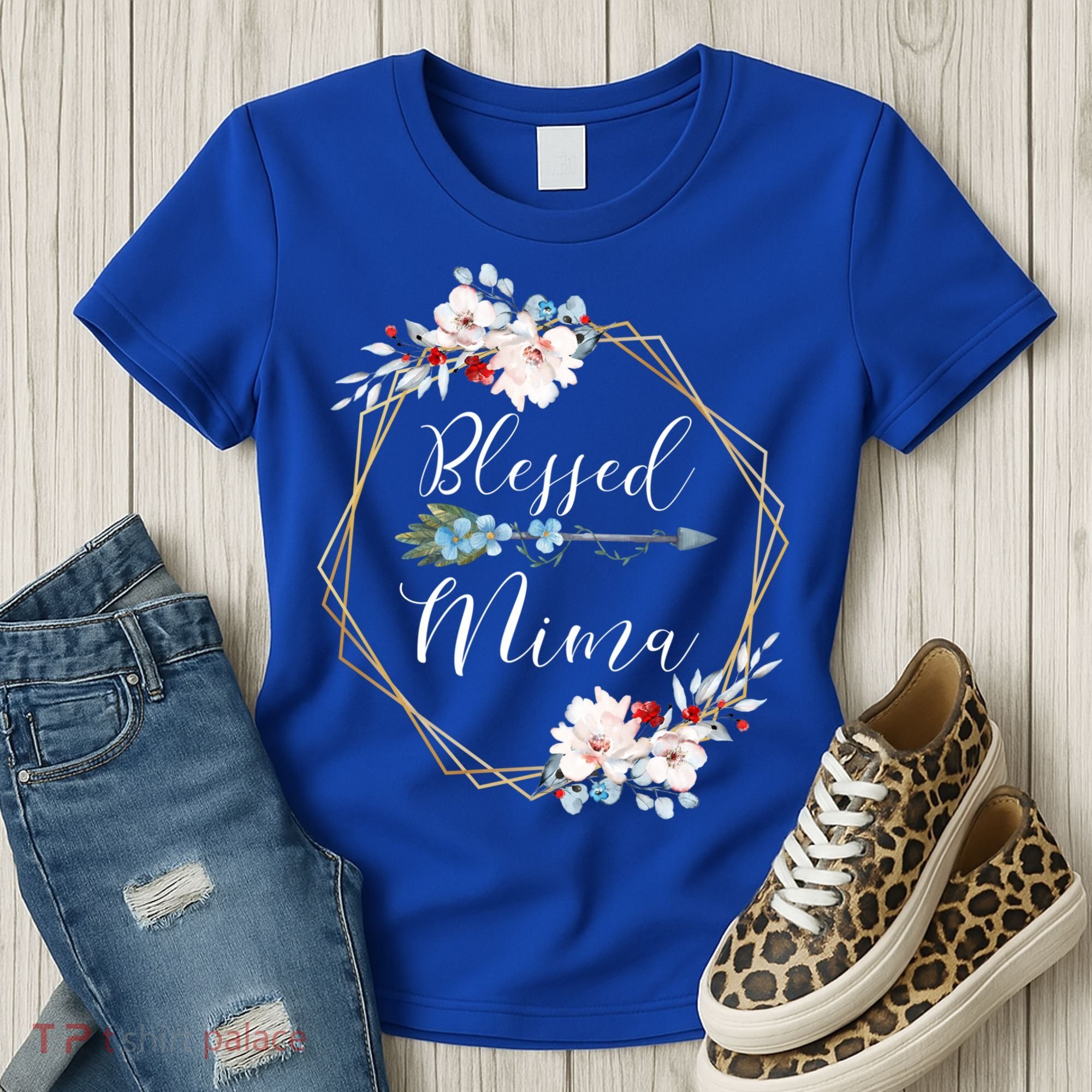 Blessed Mima Grandma Gift Cute Gift Women's T-Shirt