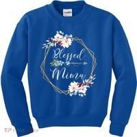 Blessed Mima Grandma Gift Cute Gift Kids Sweatshirt thumb 0