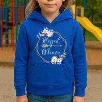 Blessed Mima Grandma Gift Cute Gift Kids Hoodie thumb 3