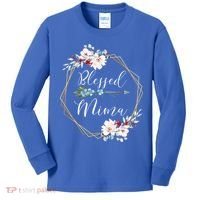 Blessed Mima Grandma Gift Cute Gift Kids Long Sleeve Shirt thumb 0