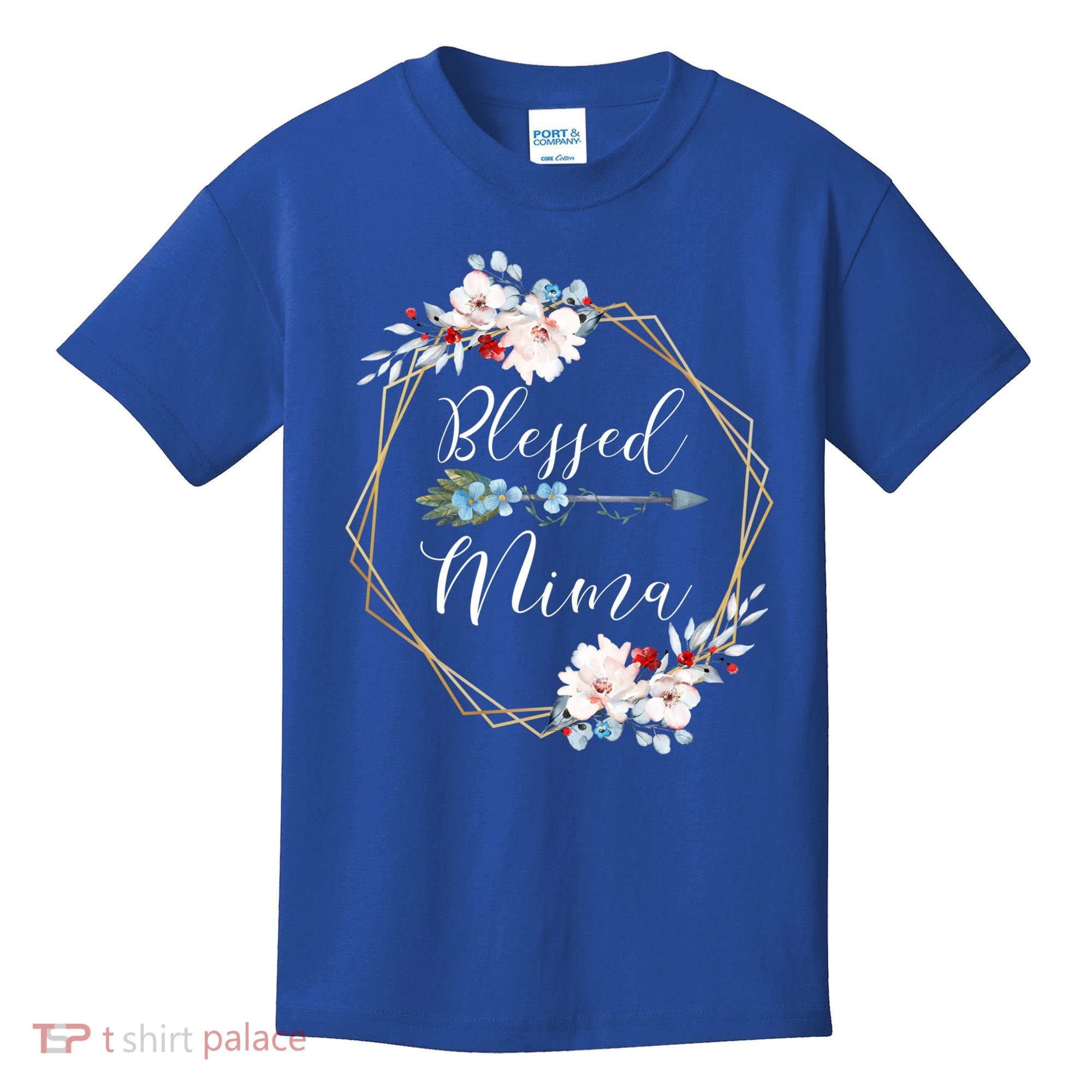 Blessed Mima Grandma Gift Cute Gift Kids T-Shirt