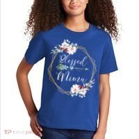 Blessed Mima Grandma Gift Cute Gift Kids T-Shirt thumb 2