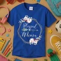 Blessed Mima Grandma Gift Cute Gift Kids T-Shirt thumb 3