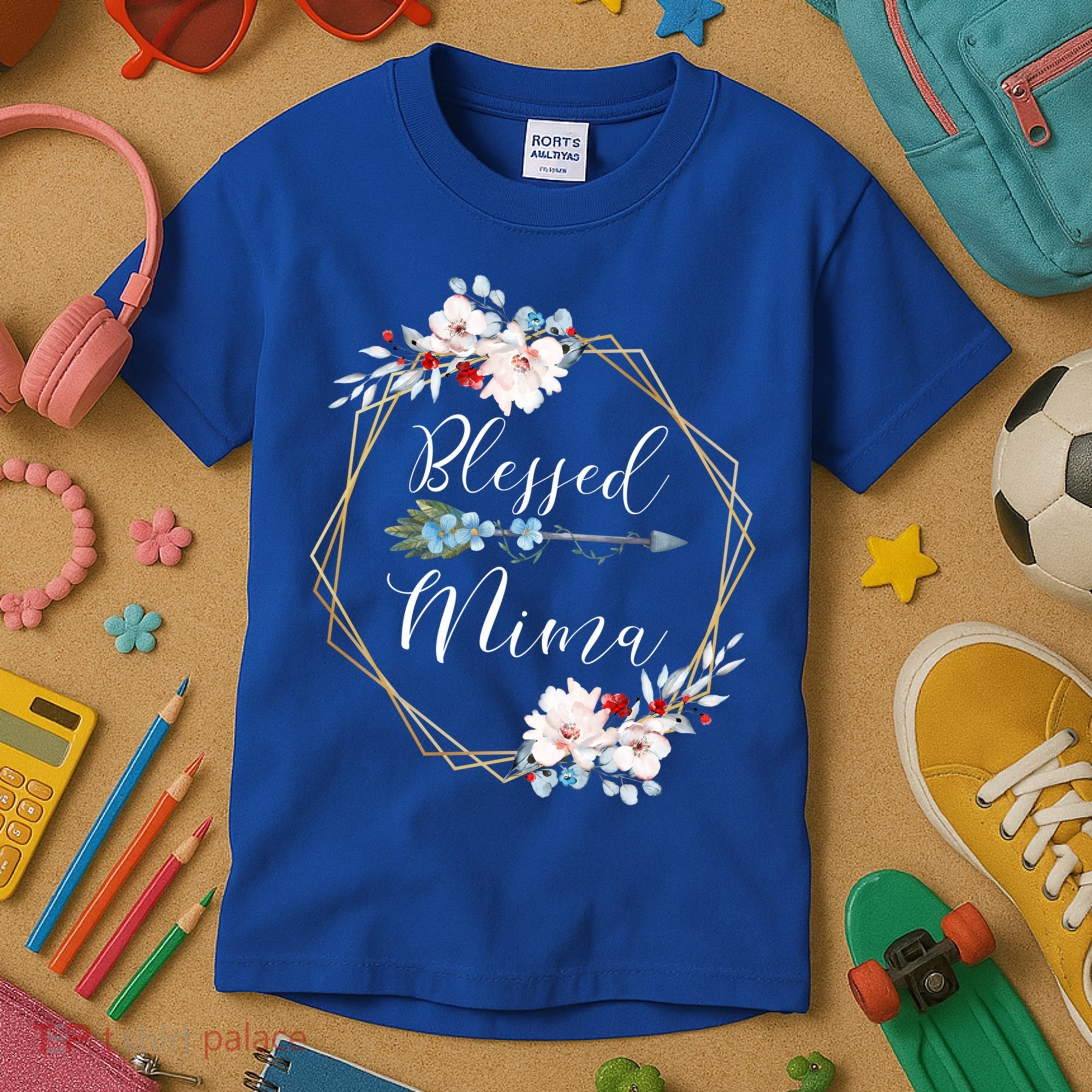 Blessed Mima Grandma Gift Cute Gift Kids T-Shirt