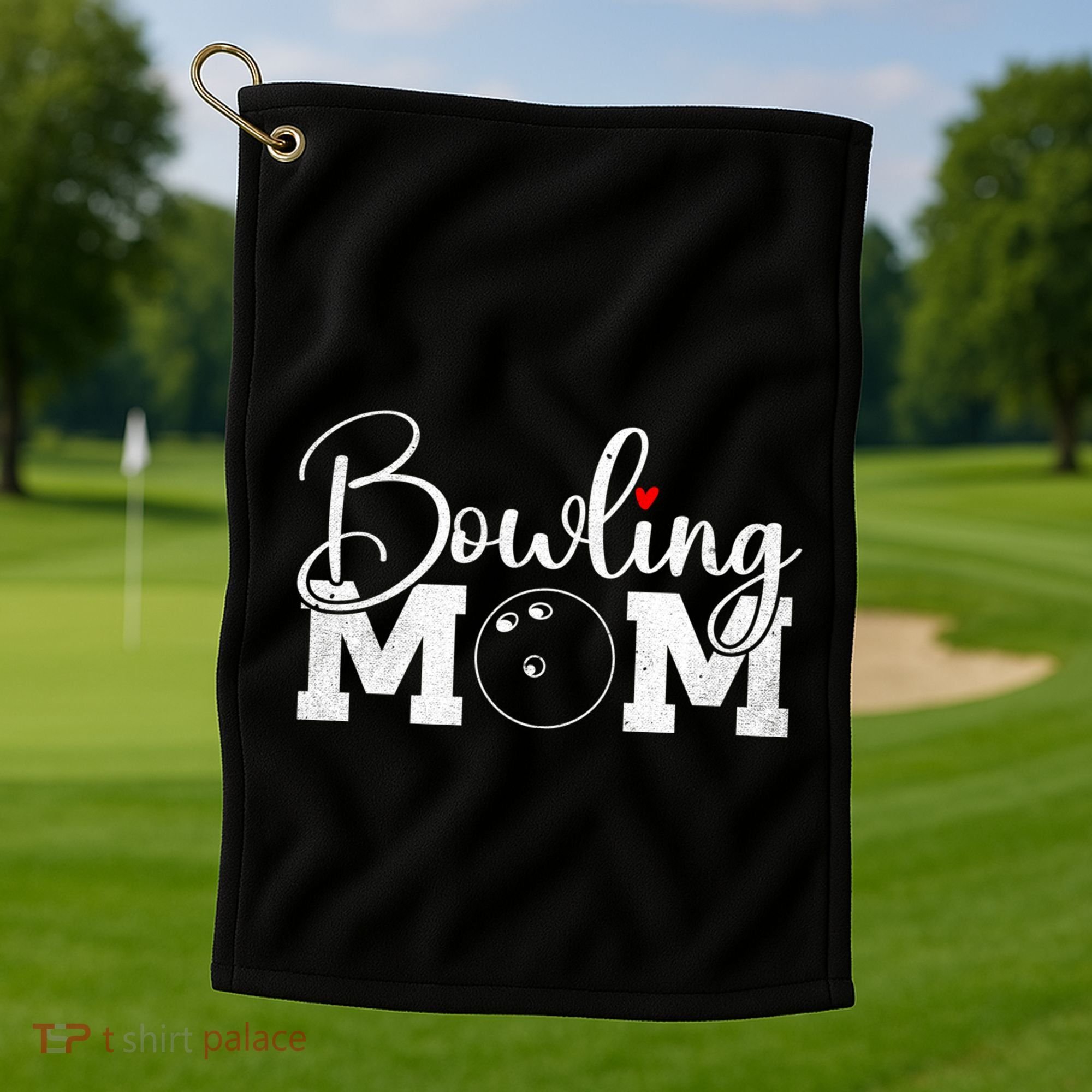 Bowling Mom Great Gift Golf Towel