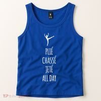 Ballet Meaningful Gift Dance Ballet Top Plie Chasse Jete All Day Tank Top thumb 2