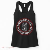 Belgian Malinois Give Blood Local Tease My Malinois Women's Tank Top thumb 0