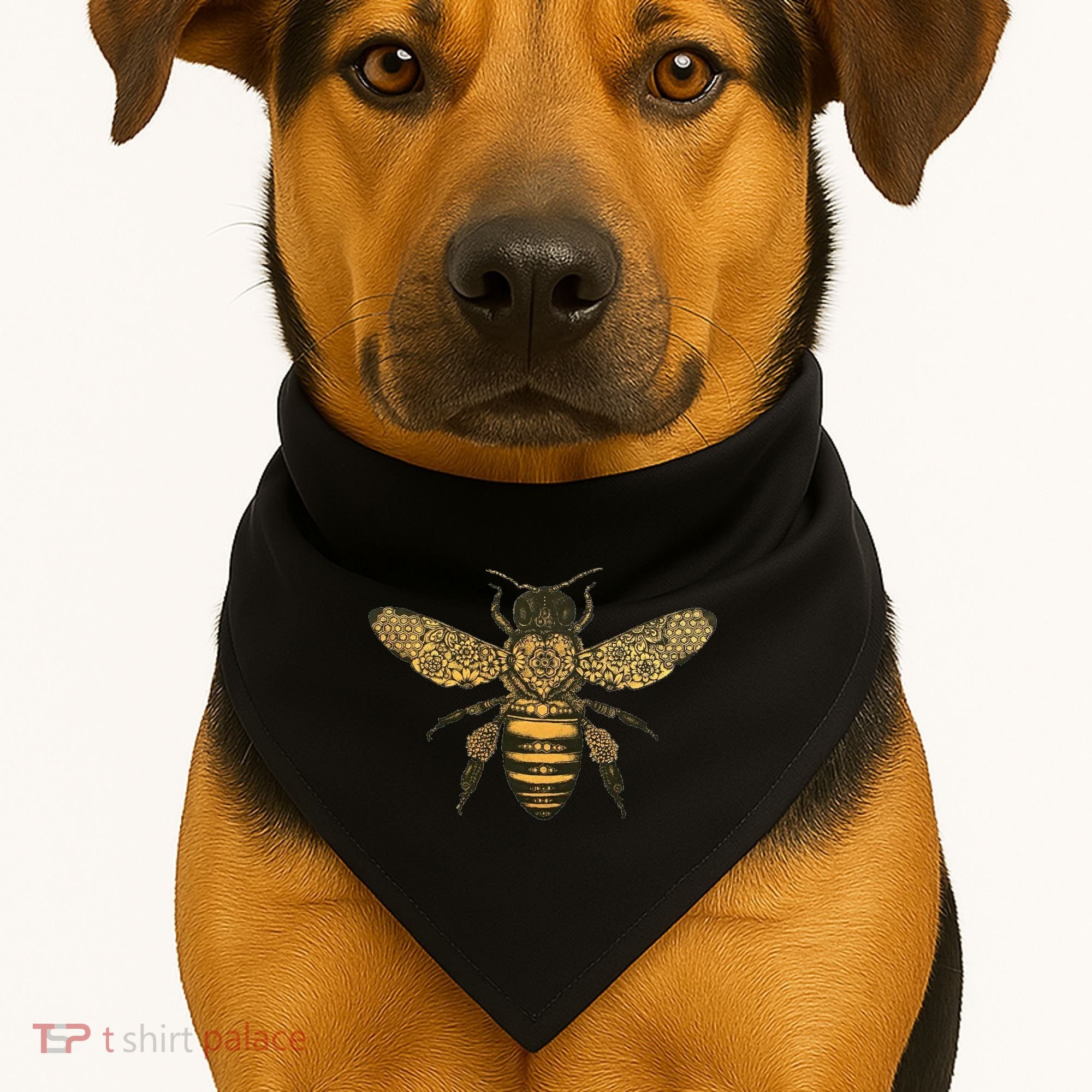 Beekeeper Meaningful Gift Honeycomb Honey Bee Compass Beekeeping Great Gift USA-Made Doggie Bandana