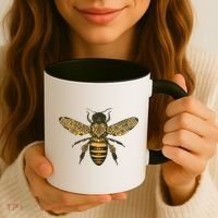 Beekeeper Meaningful Gift Honeycomb Honey Bee Compass Beekeeping Great Gift Coffee Mug thumb 3