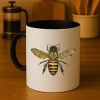 Beekeeper Meaningful Gift Honeycomb Honey Bee Compass Beekeeping Great Gift Coffee Mug thumb 4