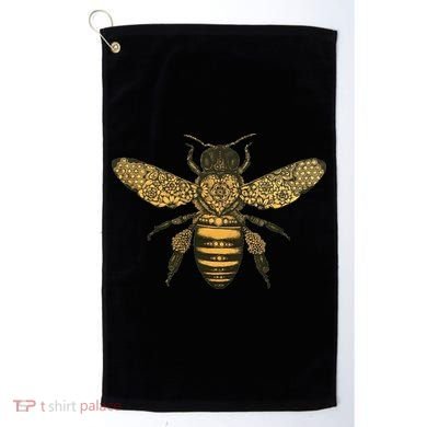 Beekeeper Meaningful Gift Honeycomb Honey Bee Compass Beekeeping Great Gift Golf Towel