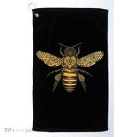 Beekeeper Meaningful Gift Honeycomb Honey Bee Compass Beekeeping Great Gift Golf Towel thumb 0