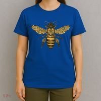 Beekeeper Meaningful Gift Honeycomb Honey Bee Compass Beekeeping Great Gift T-Shirt thumb 4