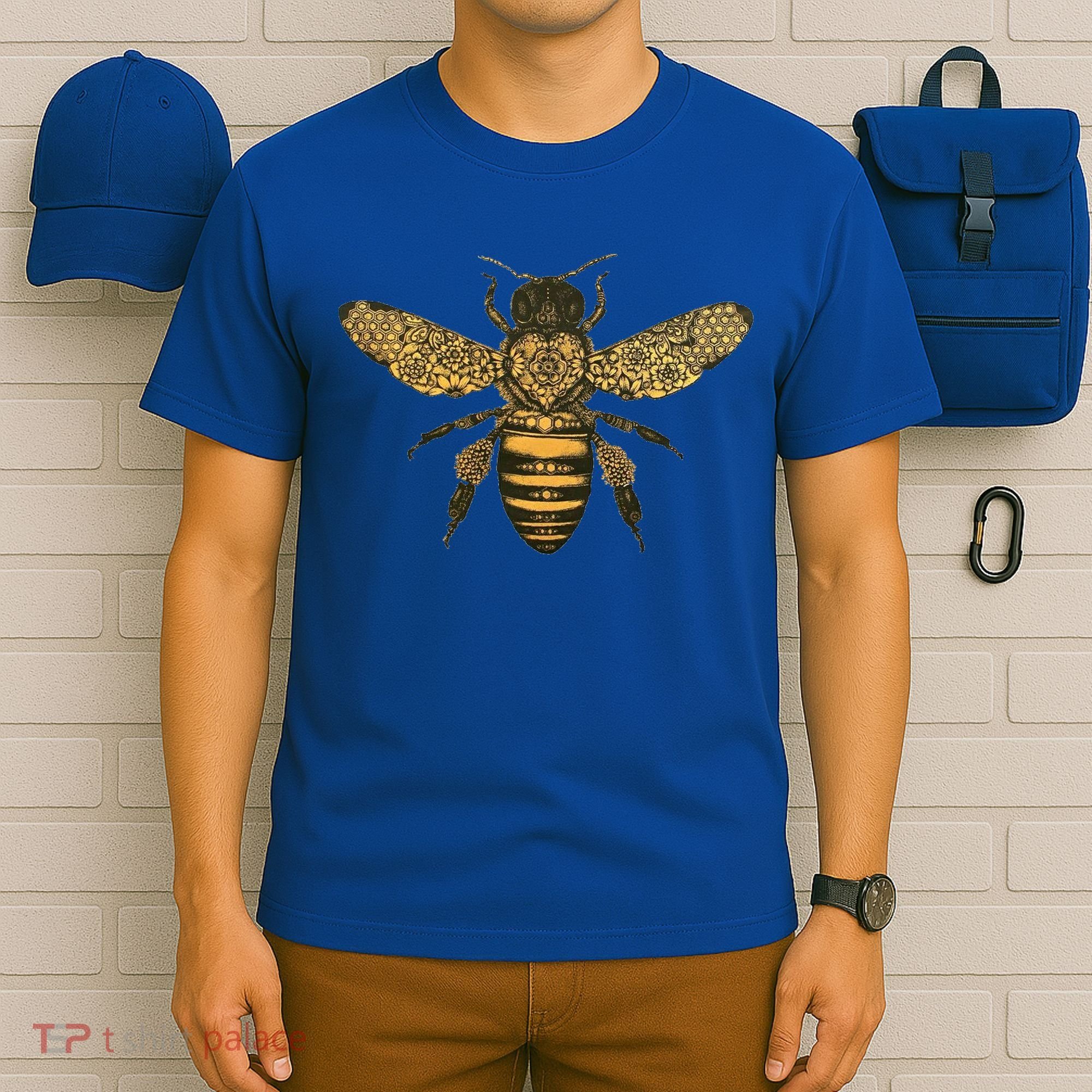 Beekeeper Meaningful Gift Honeycomb Honey Bee Compass Beekeeping Great Gift T-Shirt