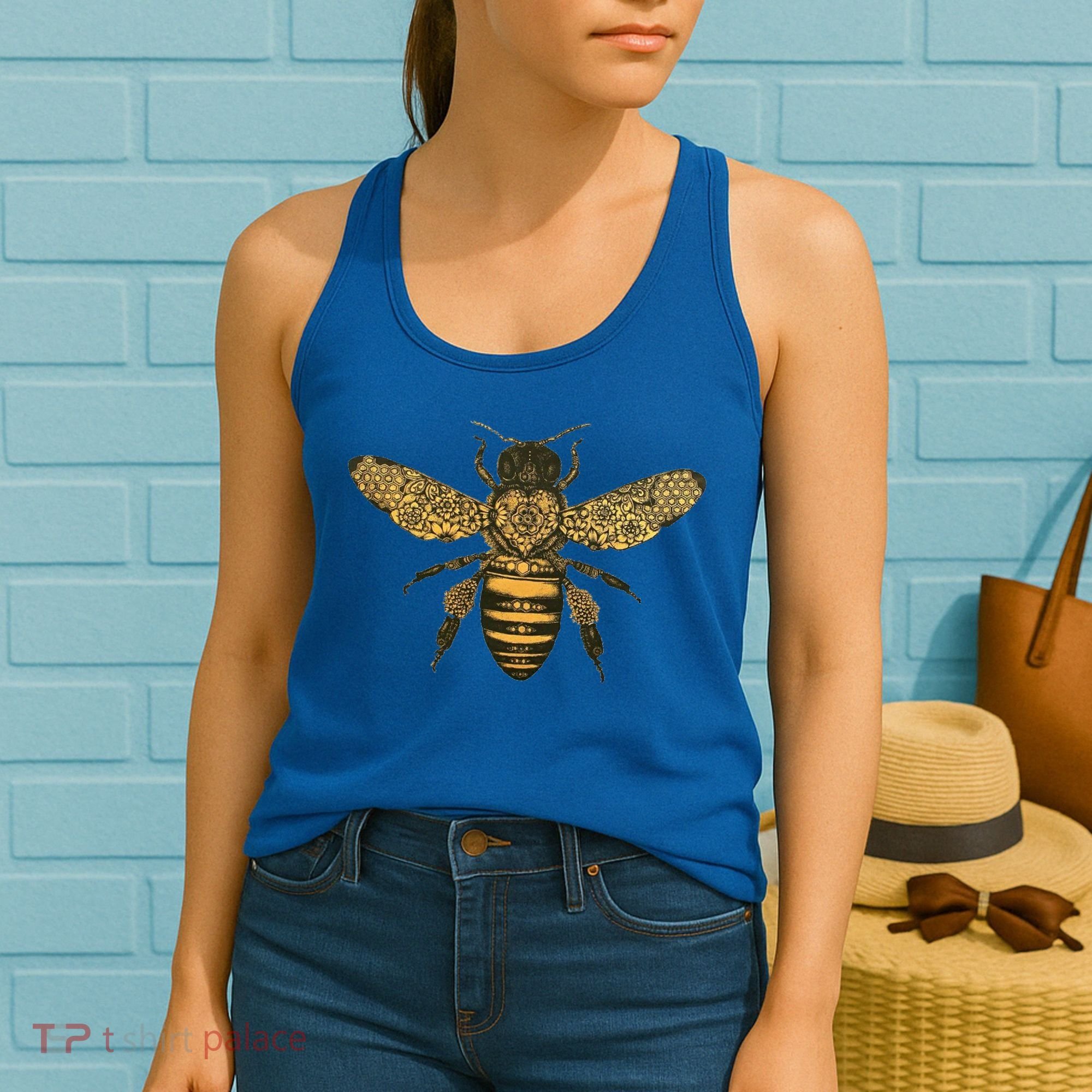 Beekeeper Meaningful Gift Honeycomb Honey Bee Compass Beekeeping Great Gift Women's Tank Top