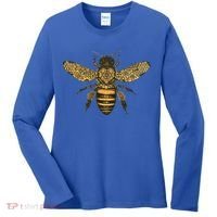 Beekeeper Meaningful Gift Honeycomb Honey Bee Compass Beekeeping Great Gift Women's Long Sleeve Shirt thumb 0