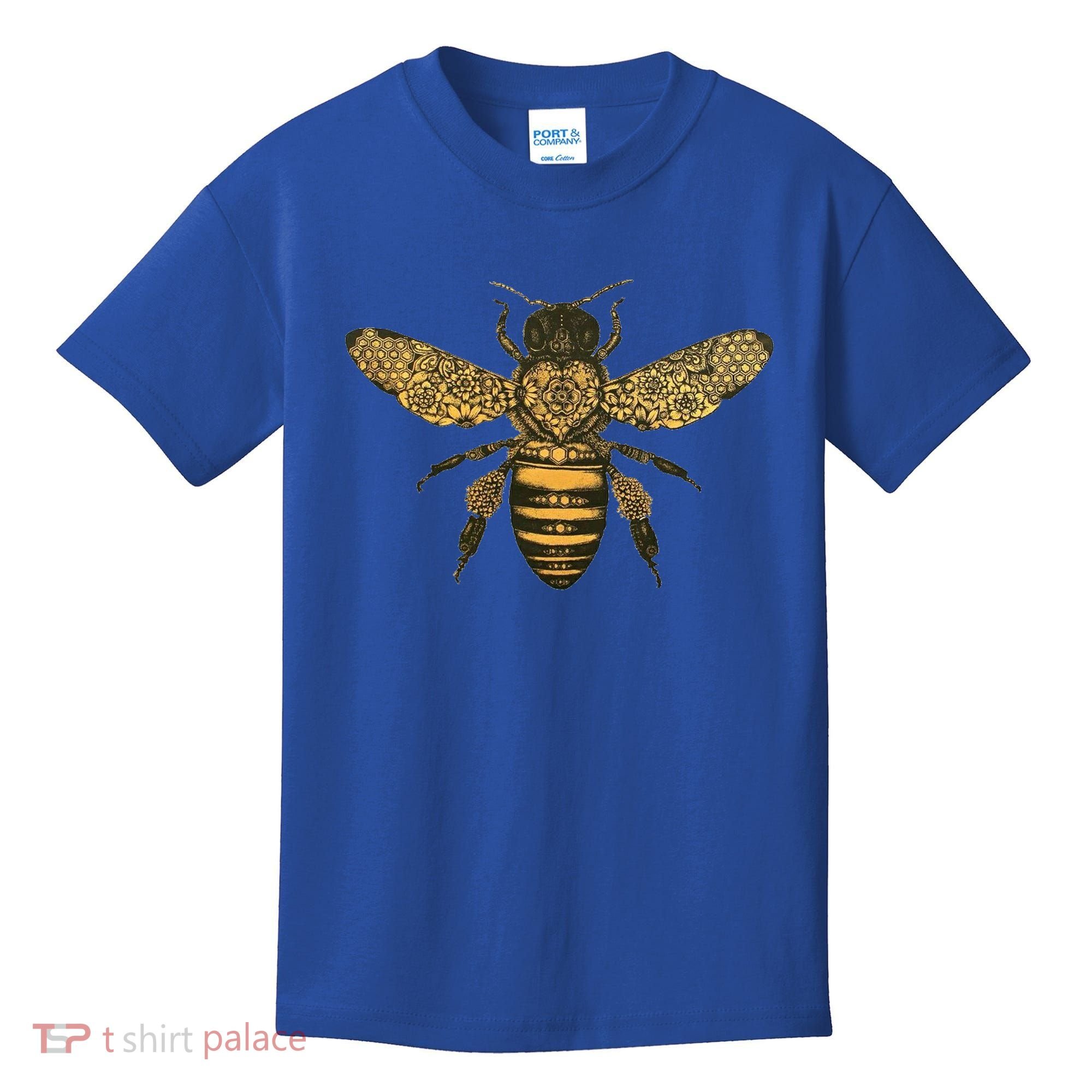 Beekeeper Meaningful Gift Honeycomb Honey Bee Compass Beekeeping Great Gift Kids T-Shirt