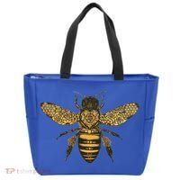 Beekeeper Meaningful Gift Honeycomb Honey Bee Compass Beekeeping Great Gift Tote Bag thumb 0