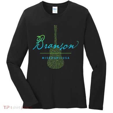Branson Missouri Guitar Design Women's Long Sleeve Shirt