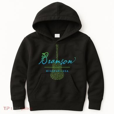 Branson Missouri Guitar Design Kids Hoodie