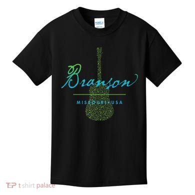 Branson Missouri Guitar Design Kids T-Shirt