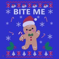 Bite Me Gingerbread Ugly Christmas Sweater Funny Gift Meaningful Gift Kids Long Sleeve Plaid Pajama Set thumb 2