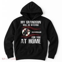 Baseball My Grandson Will Be Waiting For You At Home Hoodie thumb 0