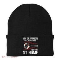Baseball My Grandson Will Be Waiting For You At Home Beanie thumb 0