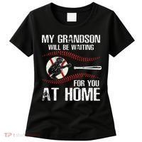 Baseball My Grandson Will Be Waiting For You At Home Women's T-Shirt thumb 0