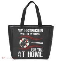 Baseball My Grandson Will Be Waiting For You At Home Tote Bag thumb 0