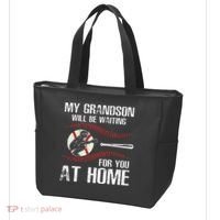 Baseball My Grandson Will Be Waiting For You At Home Tote Bag thumb 3