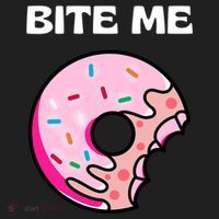 Bite Me Gift Donut Crew Gift Women's Sweatshirt thumb 2