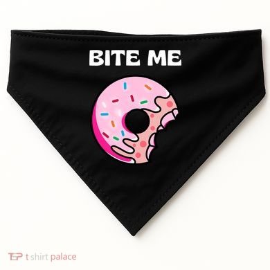 Bite Me Gift Donut Crew Gift USA-Made Doggie Bandana