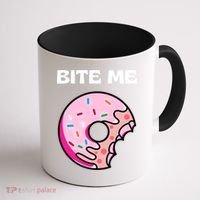 Bite Me Gift Donut Crew Gift Coffee Mug thumb 1