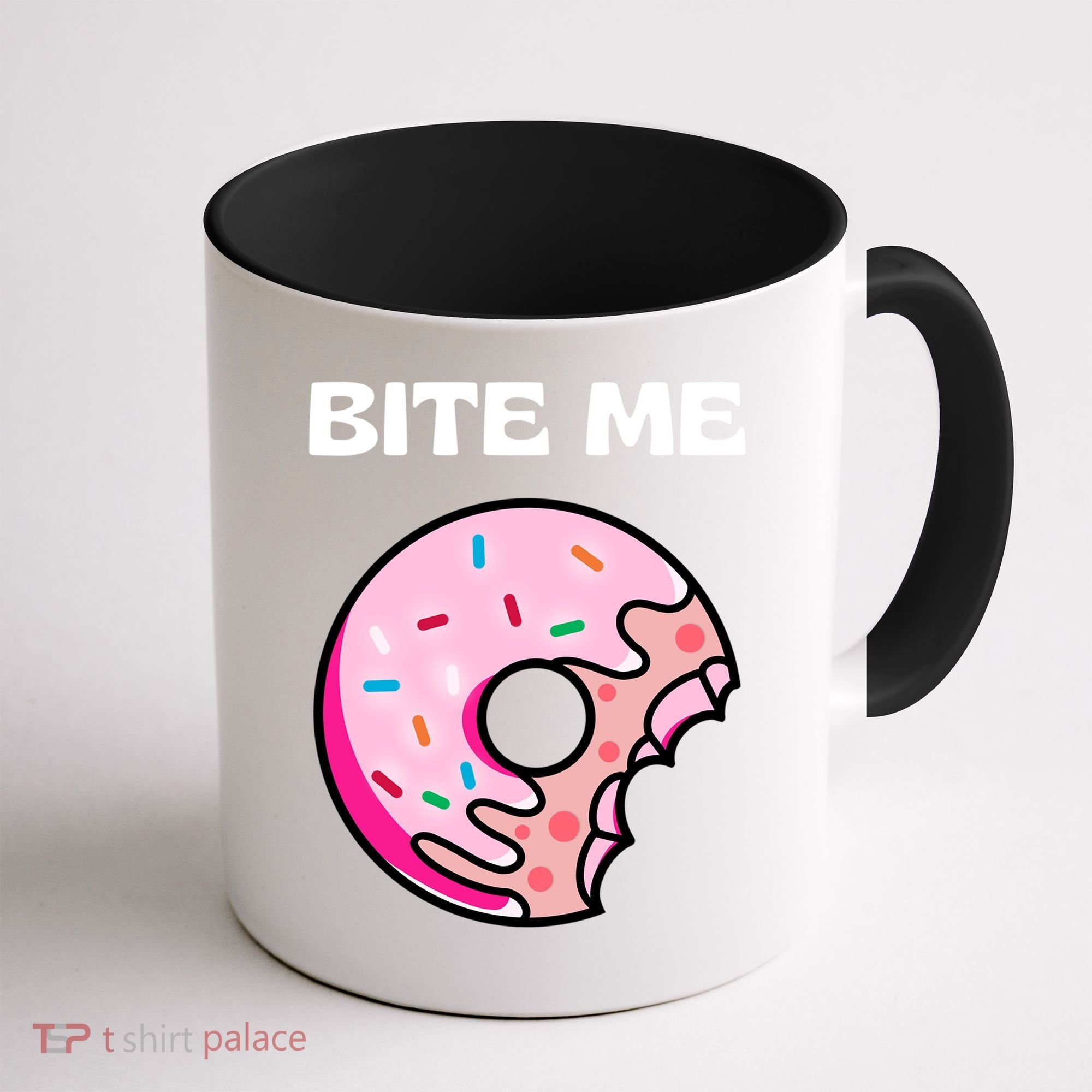 Bite Me Gift Donut Crew Gift Coffee Mug