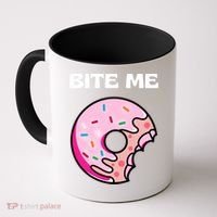 Bite Me Gift Donut Crew Gift Coffee Mug thumb 0