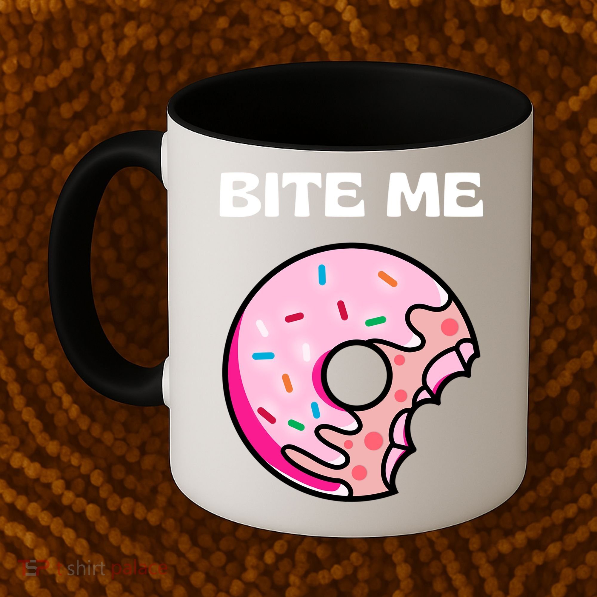 Bite Me Gift Donut Crew Gift Coffee Mug