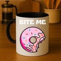 Bite Me Gift Donut Crew Gift Coffee Mug thumb 4