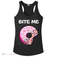 Bite Me Gift Donut Crew Gift Ladies PosiCharge Competitor Racerback Tank thumb 0