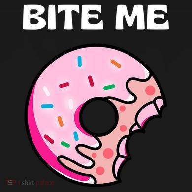 Bite Me Gift Donut Crew Gift Ladies PosiCharge Competitor Racerback Tank